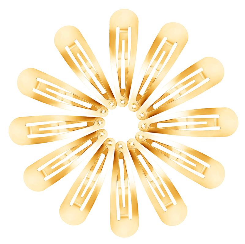 12 stk. Metal knækspænder / hårspænder - Guld - Hårspænder - Stylemekka.dk