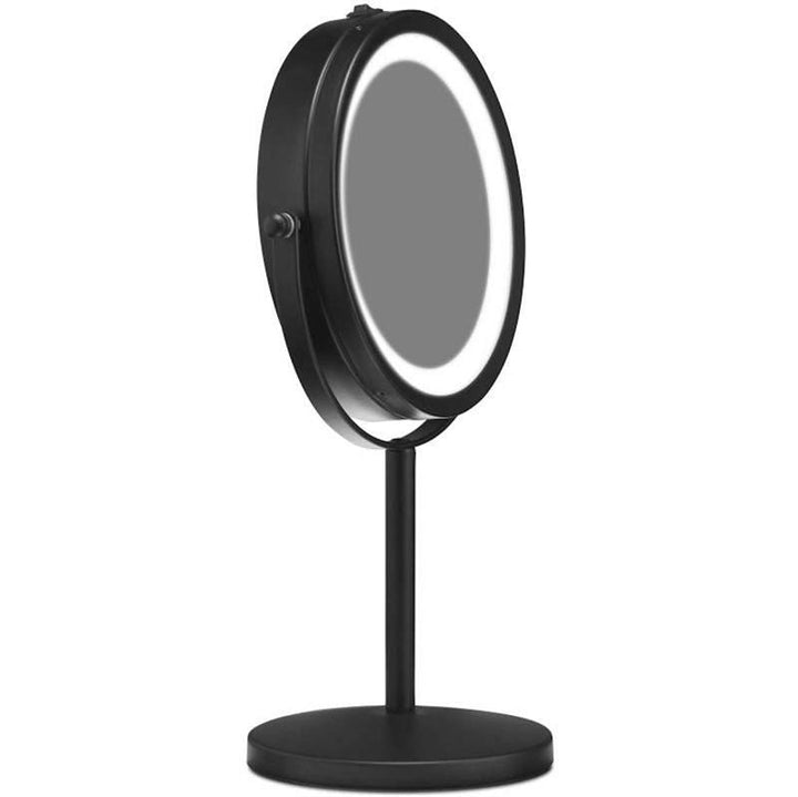 Bordspejl med LED og x10 Forstørrelse - Sort - Makeup spejle - Gillian Jones