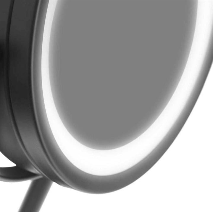 Bordspejl med LED og x10 Forstørrelse - Sort - Makeup spejle - Gillian Jones