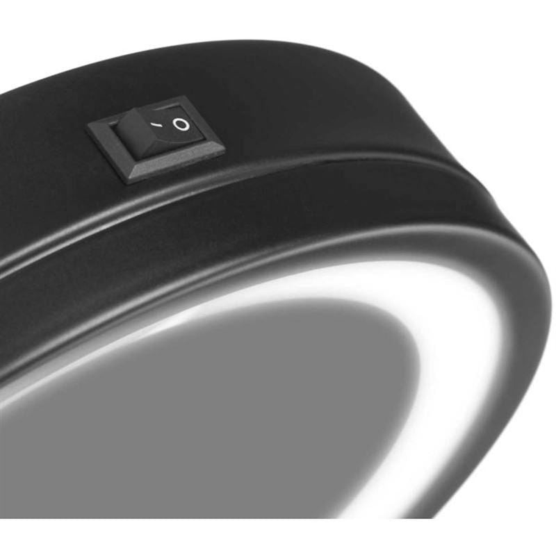 Bordspejl med LED og x10 Forstørrelse - Sort - Makeup spejle - Gillian Jones