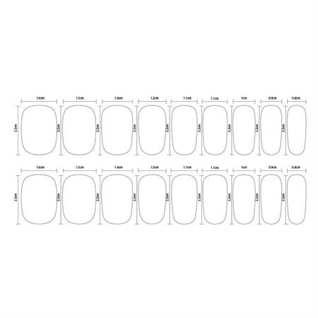 Gel Negle Stickers | Classic French (JK - 331) - Negle Stickers - UNIQ