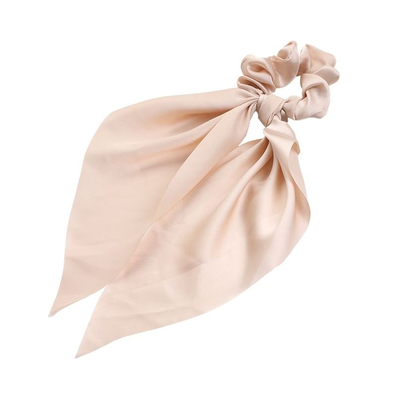 Giana Scrunchie med tørklæde | Beige - Scrunchies - SOHO