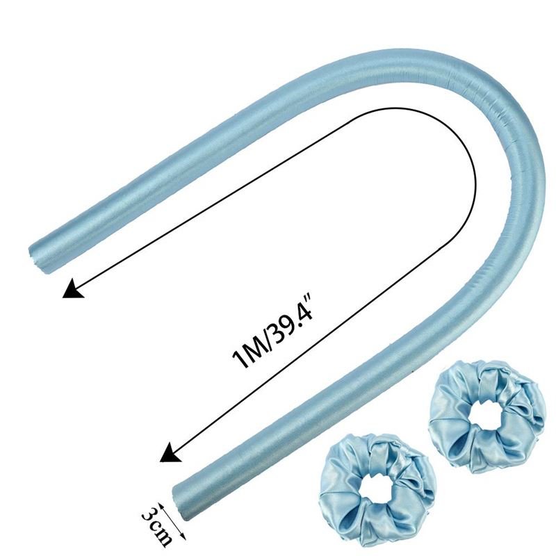 Heatless Hair Curlers - Få smukke krøller uden varme - Blå - SOHO