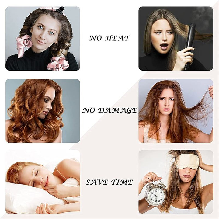 Heatless Hair Curlers - Få smukke krøller uden varme - Sort - SOHO