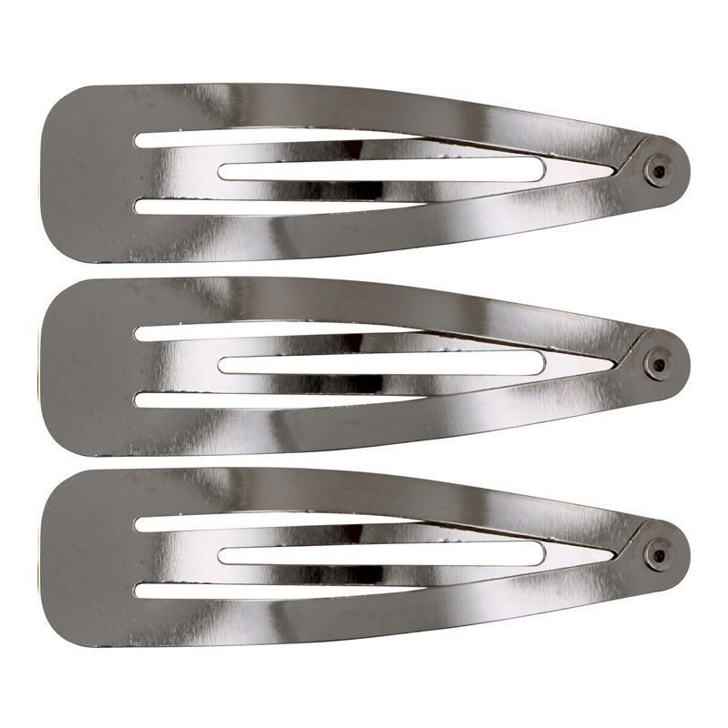 Klik knækspænder hårspænder i sølv, klassisk design - 12 stk - Hårspænder - Stylemekka.dk