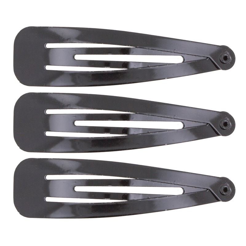 Klik knækspænder hårspænder i sort, klassisk design - 12 stk - Hårspænder - Stylemekka.dk