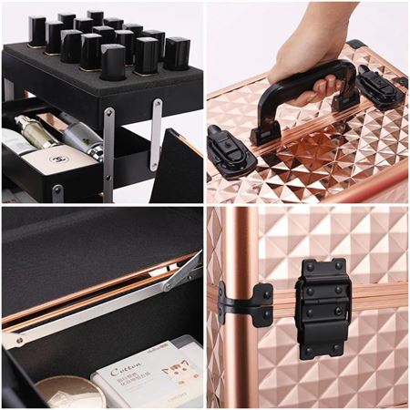 Makeup Trolley | Aluminium | Rose Gold - Organizer - UNIQ