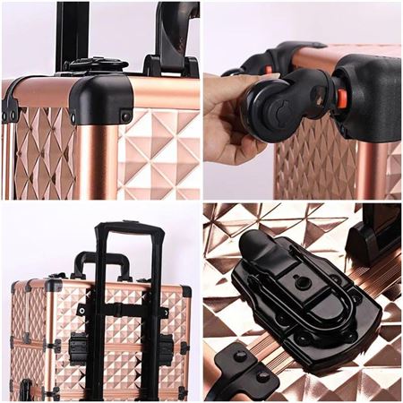 Makeup Trolley | Aluminium | Rose Gold - Organizer - UNIQ