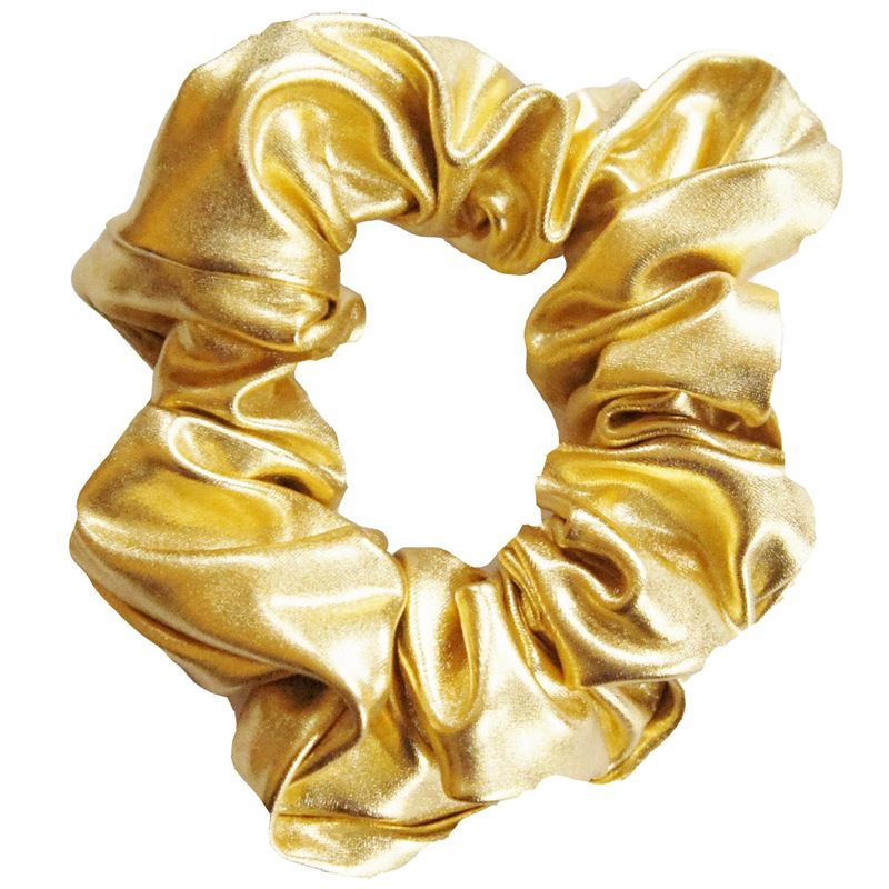 Scrunchie Hårelastik - Metalic & Elastisk - Guld - Scrunchies - Stylemekka.dk