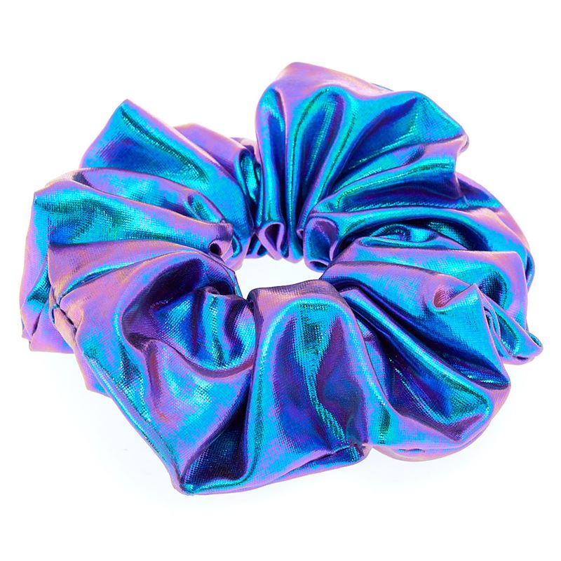Scrunchie Hårelastik - Metallic Mermaid - Lilla - Scrunchies - Stylemekka.dk