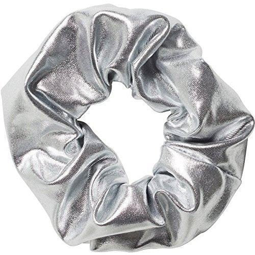 Scrunchie Hårelastik - Mettalic & Elastisk - Sølv - Scrunchies - Stylemekka.dk