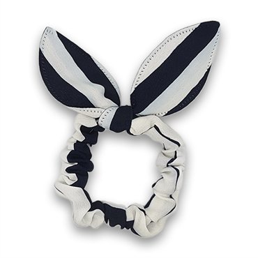 Scrunchie med sløjfe - Sailor Stripes - Scrunchies - Stylemekka.dk