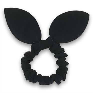 Scrunchie med sløjfe - Sorte - Scrunchies - Stylemekka.dk