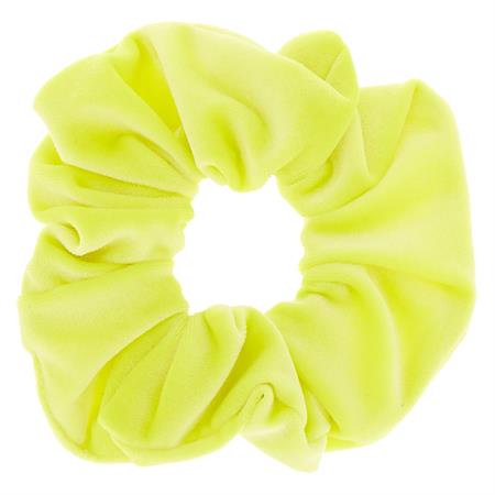 Scrunchie - Velour & elastisk - Neon Gul - Scrunchies - SOHO