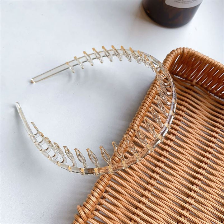 SOHO Coffee Hårbøjle med tænder - Transparent - Hårbøjler - SOHO