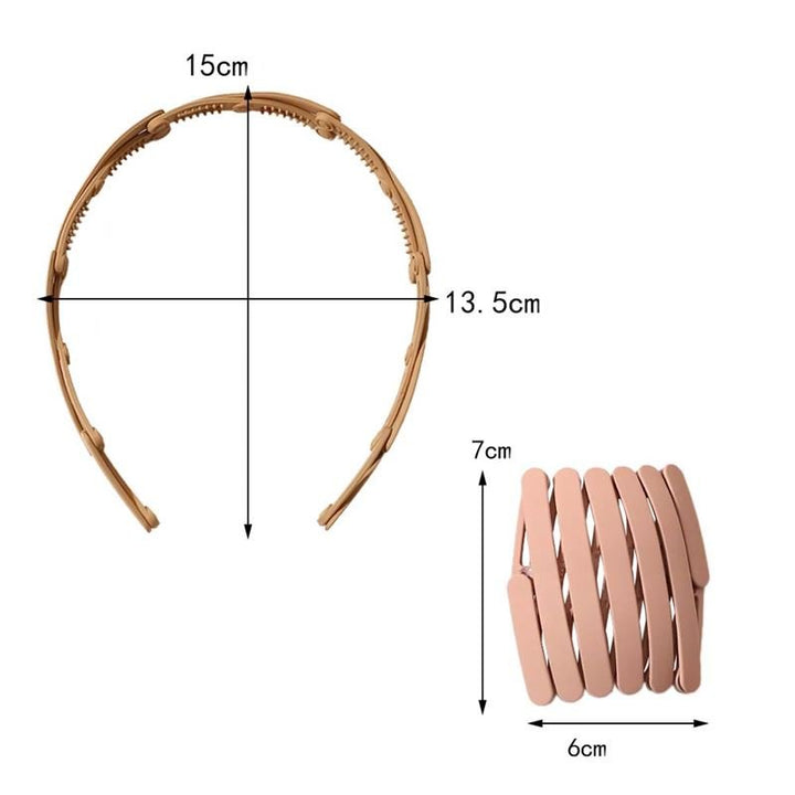 SOHO Foldbar Hårbøjle - Pink Beige - Hårbøjler - SOHO