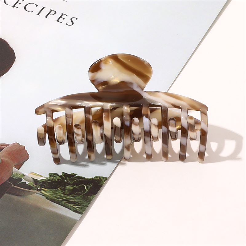 SOHO Gaja Hårklemme - Brown Marble - Hårklemmer - SOHO