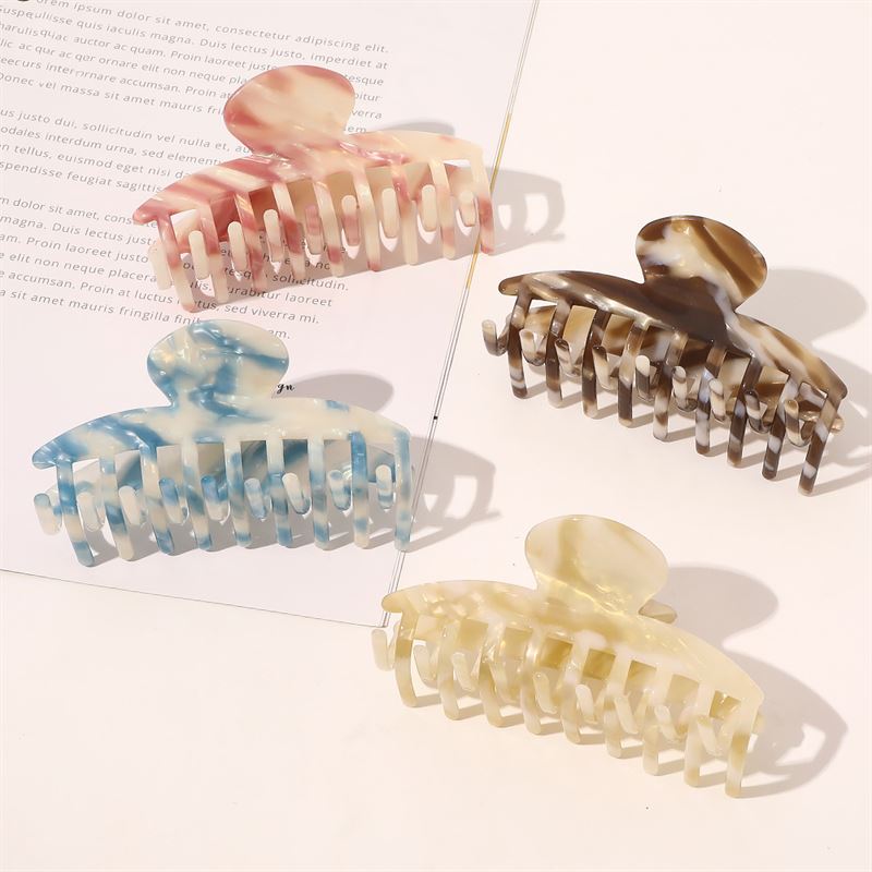 SOHO Gaja Hårklemme - Pink Marble - Hårklemmer - SOHO