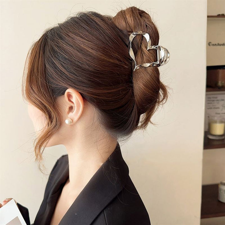 SOHO Heart Metal Hårklemme - Guld - Hårklemmer - SOHO