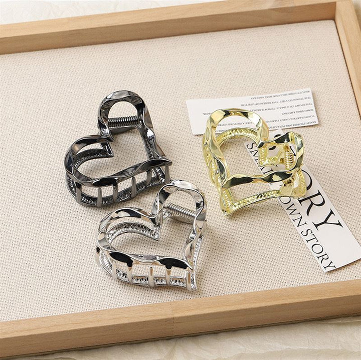 SOHO Heart Metal Hårklemme - Guld - Hårklemmer - SOHO