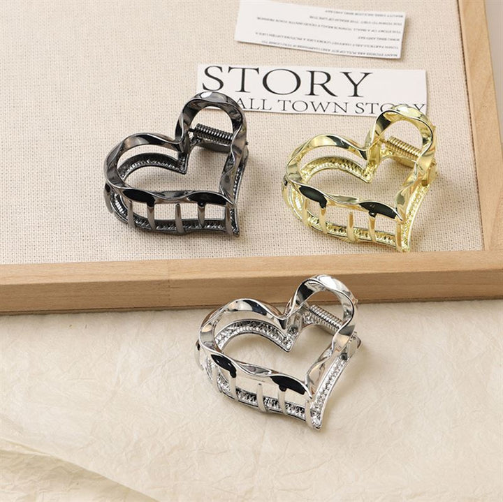 SOHO Heart Metal Hårklemme - Guld - Hårklemmer - SOHO