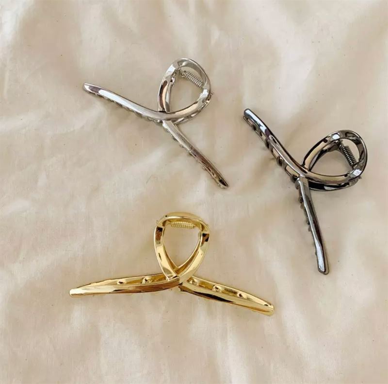 SOHO Iva Metal Hårklemme - Titanium - Hårklemmer - SOHO