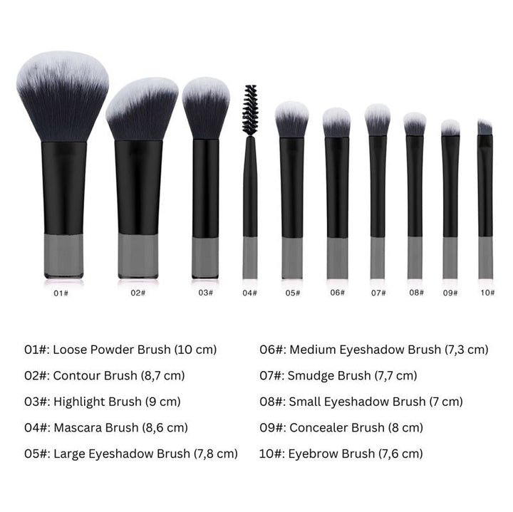 Technique PRO Petite Glow Brush Travel Set - Sort - Technique PRO