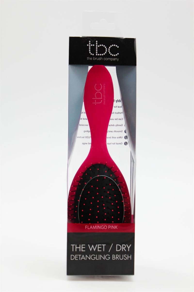 The Wet & Dry Brush Detangler Hårbørste | Flamingo Pink - Kamme og børster - TBC