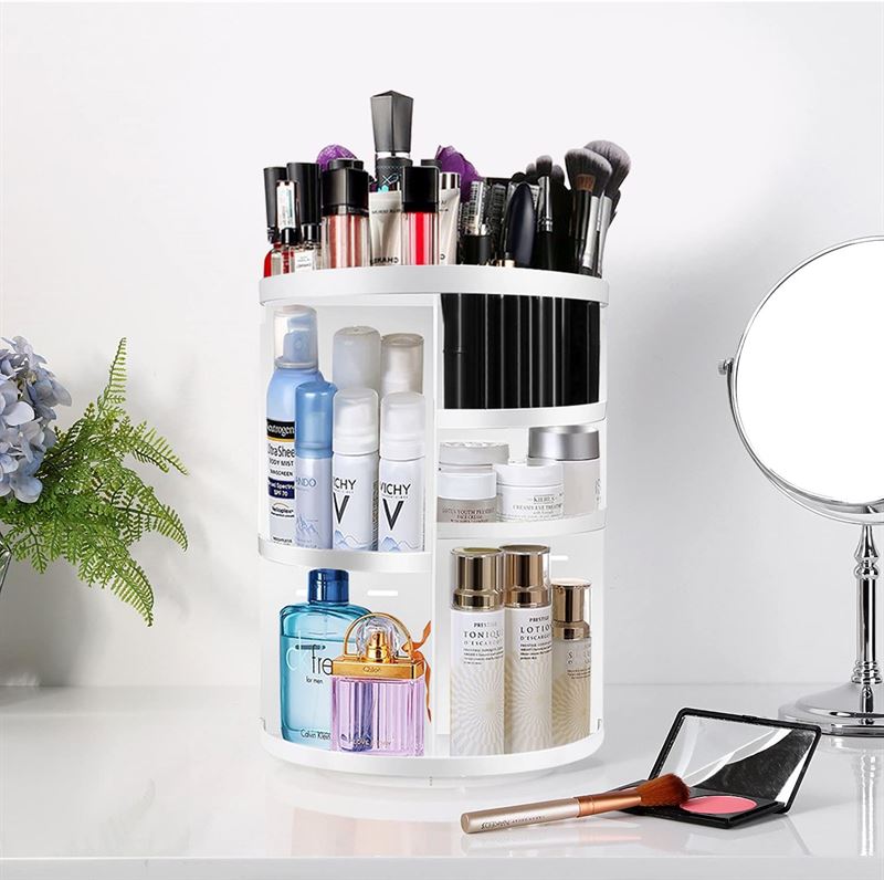UNIQ 360º Roterende Kosmetisk Organizer | Hvid - Organizer - UNIQ