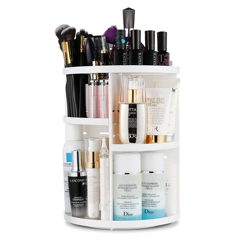 UNIQ 360º Roterende Kosmetisk Organizer | Hvid - Organizer - UNIQ