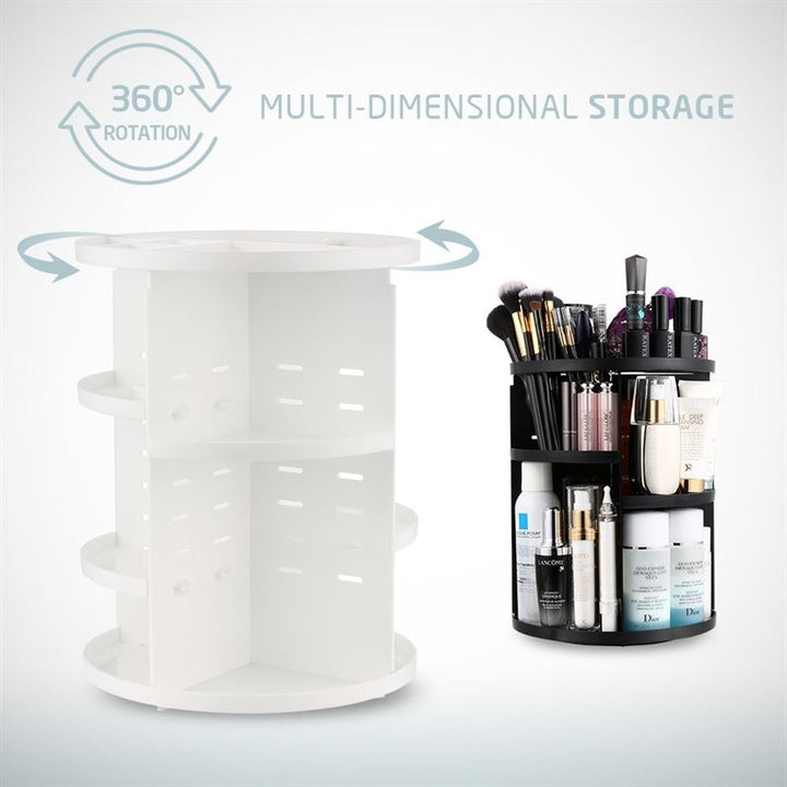 UNIQ 360º Roterende Kosmetisk Organizer | Hvid - Organizer - UNIQ