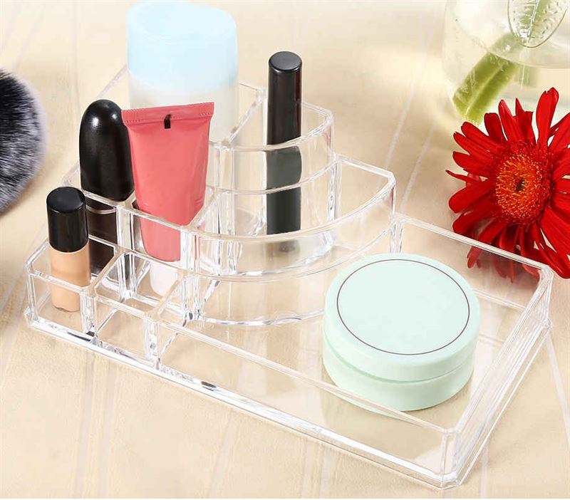 UNIQ Akryl Makeup Organizer med 8 Rum I CTN - 07 - Organizer - UNIQ