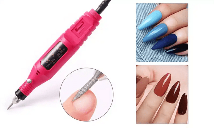 UNIQ Elektrisk Neglefil 6 - i - 1 Sæt til manicure - Neglefile - UNIQ