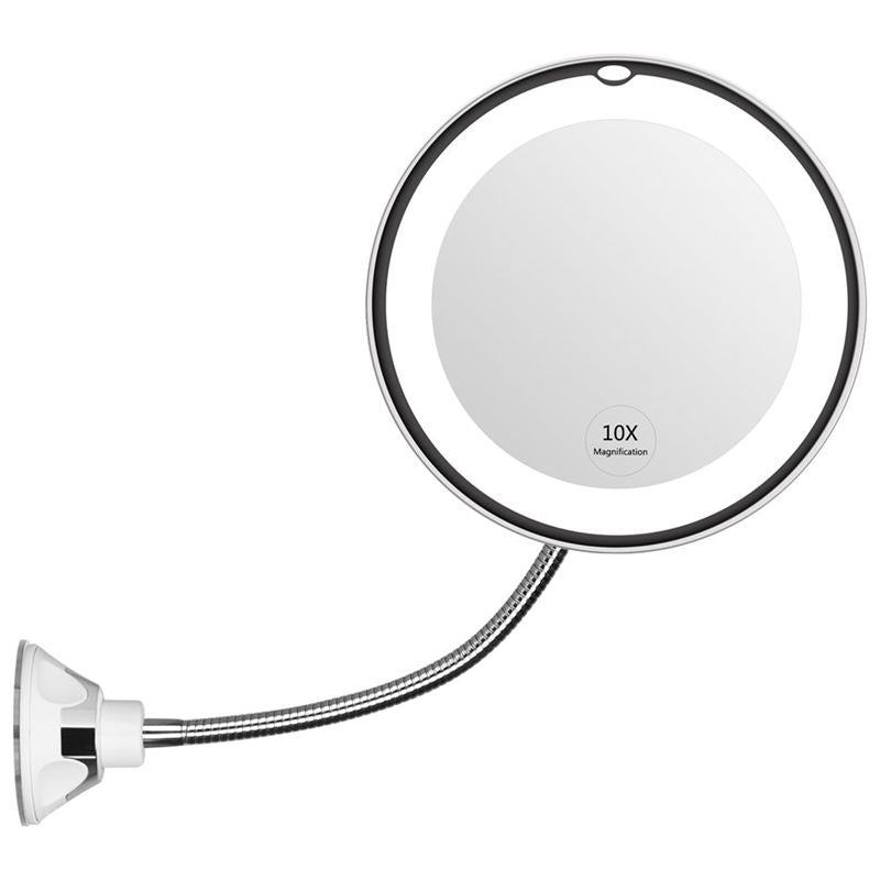 UNIQ Fleksibel Spejl med LED lys og x10 Forstørrelse - Makeup spejle - UNIQ