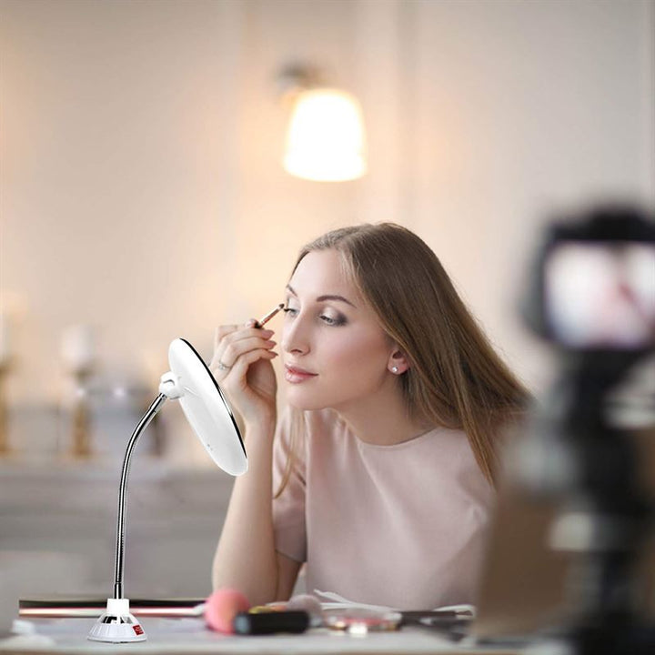 UNIQ Fleksibel Spejl med LED lys og x10 Forstørrelse - Makeup spejle - UNIQ