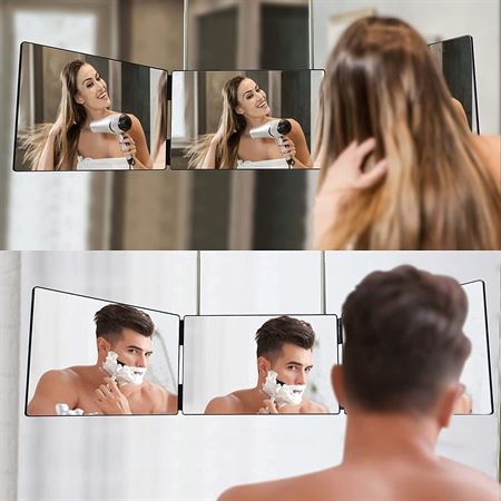 UNIQ Foldbart Makeup Spejl | m. ophæng - Makeup spejle - UNIQ