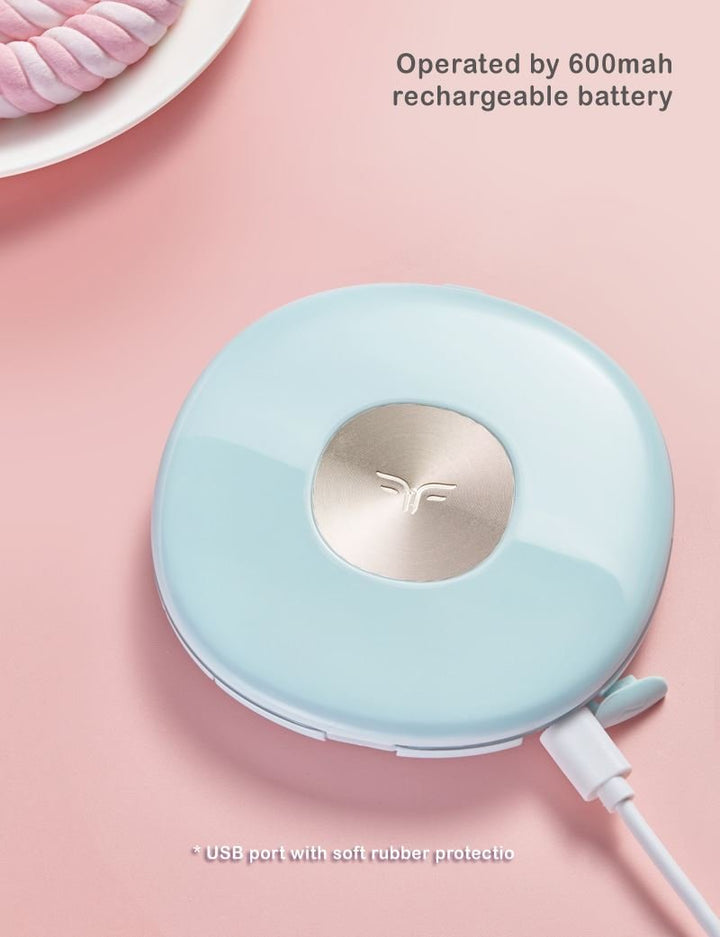 UNIQ Kompakt Dobbeltsiddet Rejsespejl med LED | Inklusiv Forstørrelse | Lyserød - Makeup spejle - UNIQ