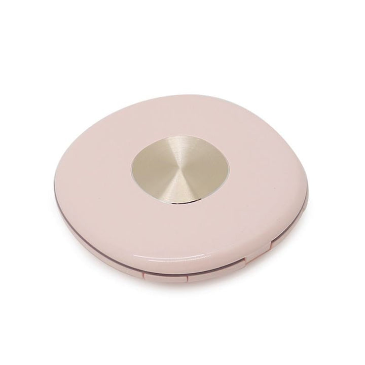 UNIQ Kompakt Dobbeltsiddet Rejsespejl med LED | Inklusiv Forstørrelse | Lyserød - Makeup spejle - UNIQ