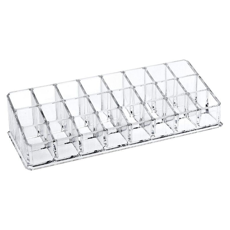 UNIQ Læbestift Organizer med 24 Rum | U302 fra UNIQ har 24 klare akrylrum - ideel til smart opbevaring af makeup eller som læbestift-organizer.