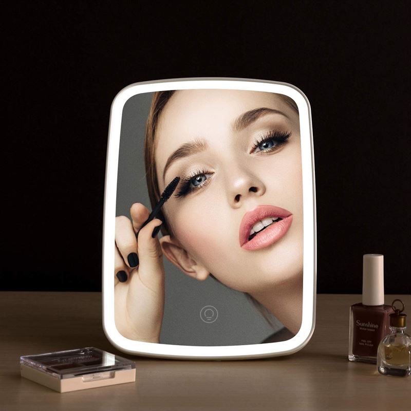 UNIQ Makeup Spejl med Touch LED Lys | Hvid - Makeup spejle - UNIQ