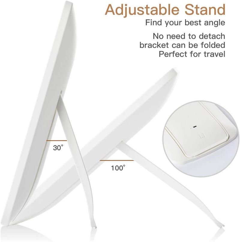 UNIQ Makeup Spejl med Touch LED Lys | Hvid - Makeup spejle - UNIQ