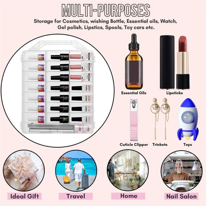 UNIQ Neglelak Universal Organizer - opbevaring med 48 rum - UNIQ