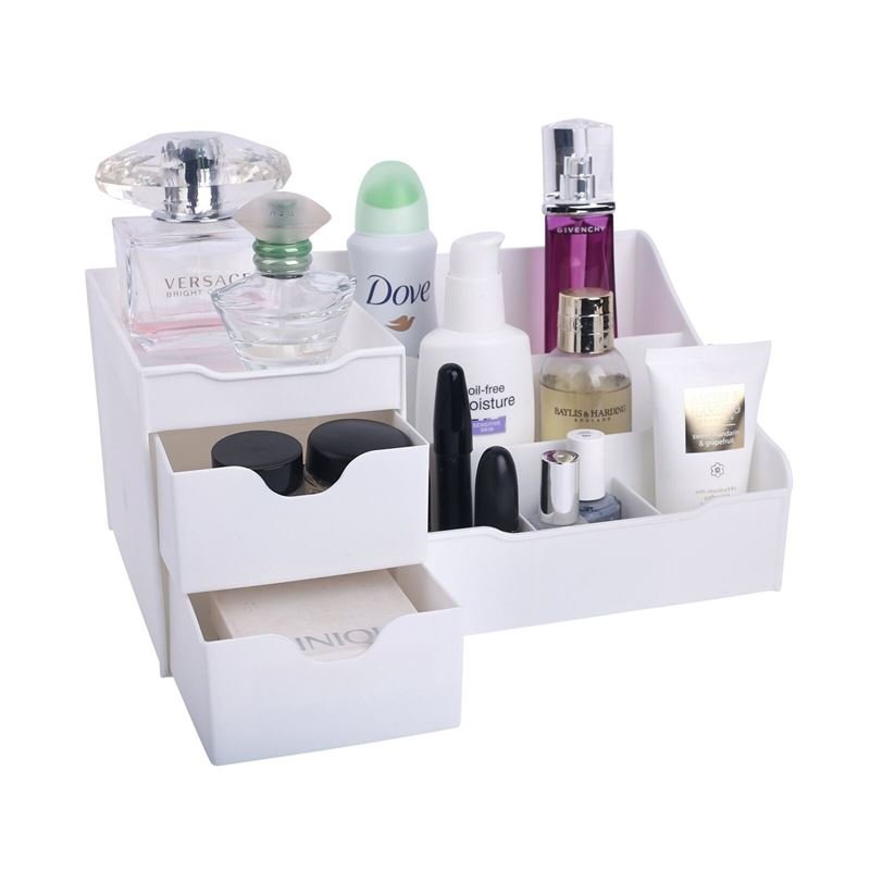 UNIQ Organizer til Makeup og Hudpleje med 9 Rum | Hvid - Organizer - UNIQ
