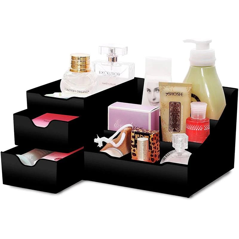 UNIQ Organizer til Makeup og Hudpleje med 9 Rum | Sort - Organizer - UNIQ