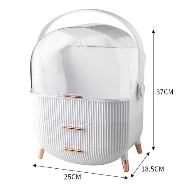 UNIQ Retro Makeup Box | Organizer | Hvid - Organizer - UNIQ