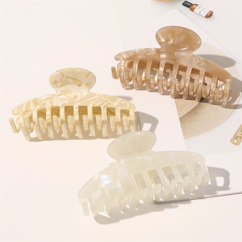 Daze Hårklemme | Pale Brown Marble