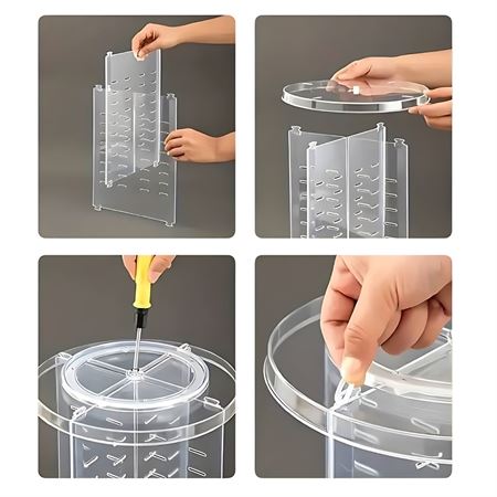 360 graders roterende organizer - Transparent - Organizer - UNIQ