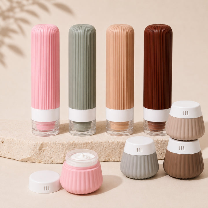 UNIQ Travelle Genopfyldeligt 90 ml Rejseflaske- og 40 ml Beholdersæt i Silikone – billede 7