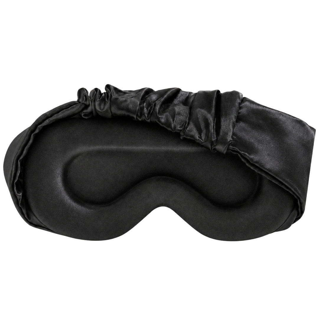 UNIQ Dream Cloud 3D Lysblokerende Satin Sovemaske - Sort