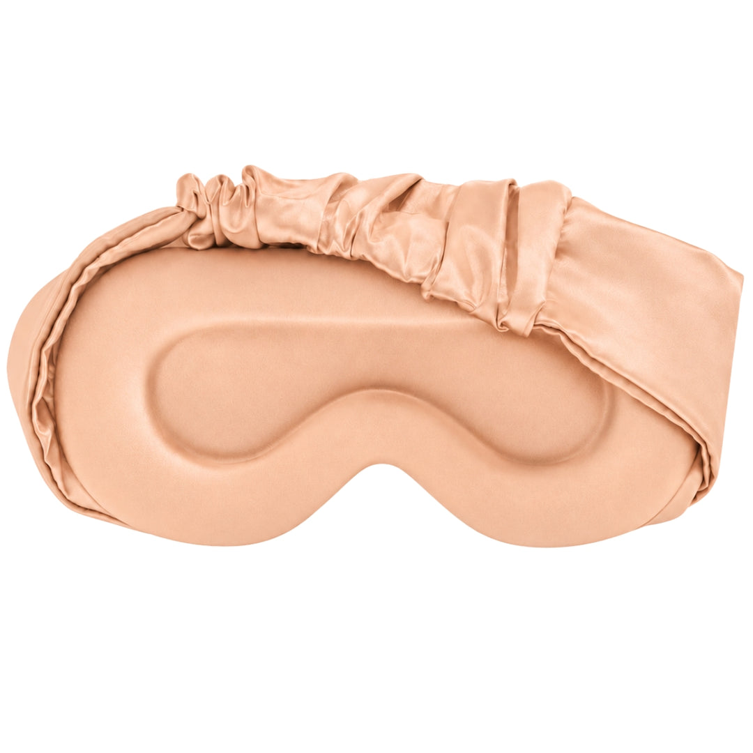 UNIQ Dream Cloud 3D Lysblokerende Satin Sovemaske - Apricot